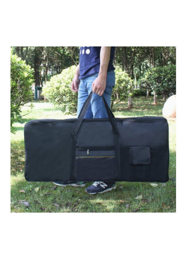 Black Portable 61-Key Keyboard Electric Piano Padded Case Gig Bag Oxford Cloth Waterproof Sailor Shoulder Bag Instrument Protection Storage Bag ﻿  - Image 5