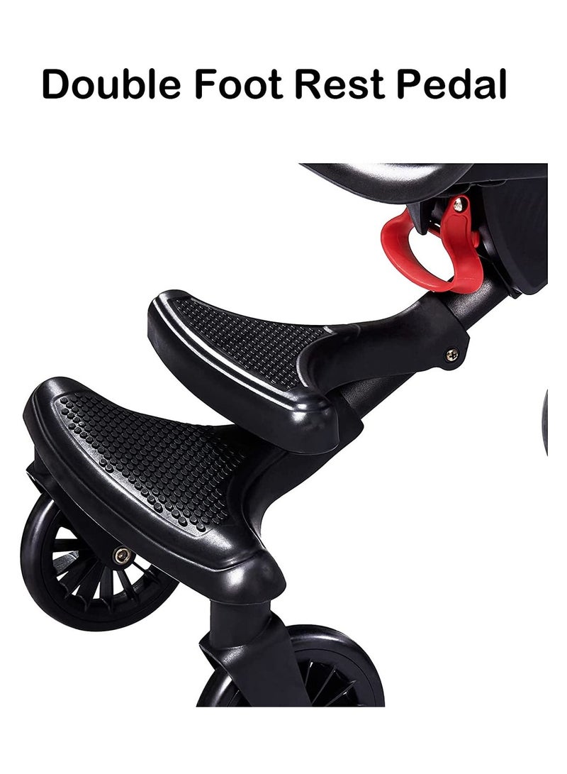 GT-Wheel Baby Walking Gadget Lightweight Foldable Baby Walking Car Two-Way Stroller Reclining Children Baby Stroller (V13 AnimalBlack) - Image 3