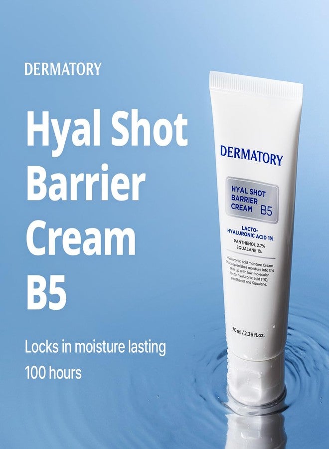 DERMATORY Hyal Shot Barrier Cream B5 (70ml) | Replenishing Daily Moisturizer for Sensitive Skin, 100-Hour Hydration, Irritant-Free, Improves and Smoothes Skin Texture, Non-Fragrance Formula - Image 2