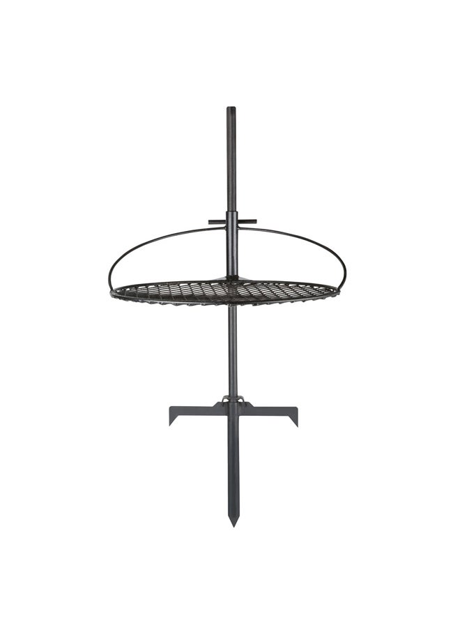 دي بي تي شبك شواء للأماكن المفتوحة، قنارة ستانلس ستيل، اسود، مقاس 48*86 سم - Image 3