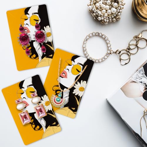 Festiko® Decorative Animated Jewellery Cards (Design 1, Pack of 200 Pcs), Jewellery Tags for Earring & Necklace, Rectangle Display Cards For Ornaments - Image 5