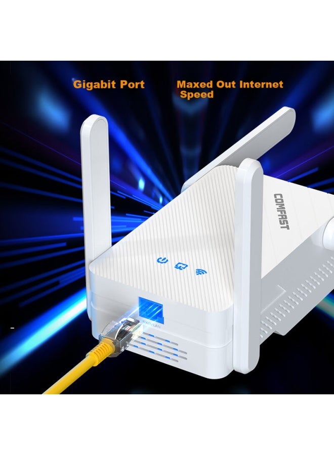 comfast كومفاست Cf-Xr185 V2 معزز إشارة واي فاي مزدوج النطاق AX3000 منفذ إيثرنت جيجابت جهاز توجيه لاسلكي موسع إشارة الشبكة مكرر AP - Image 4