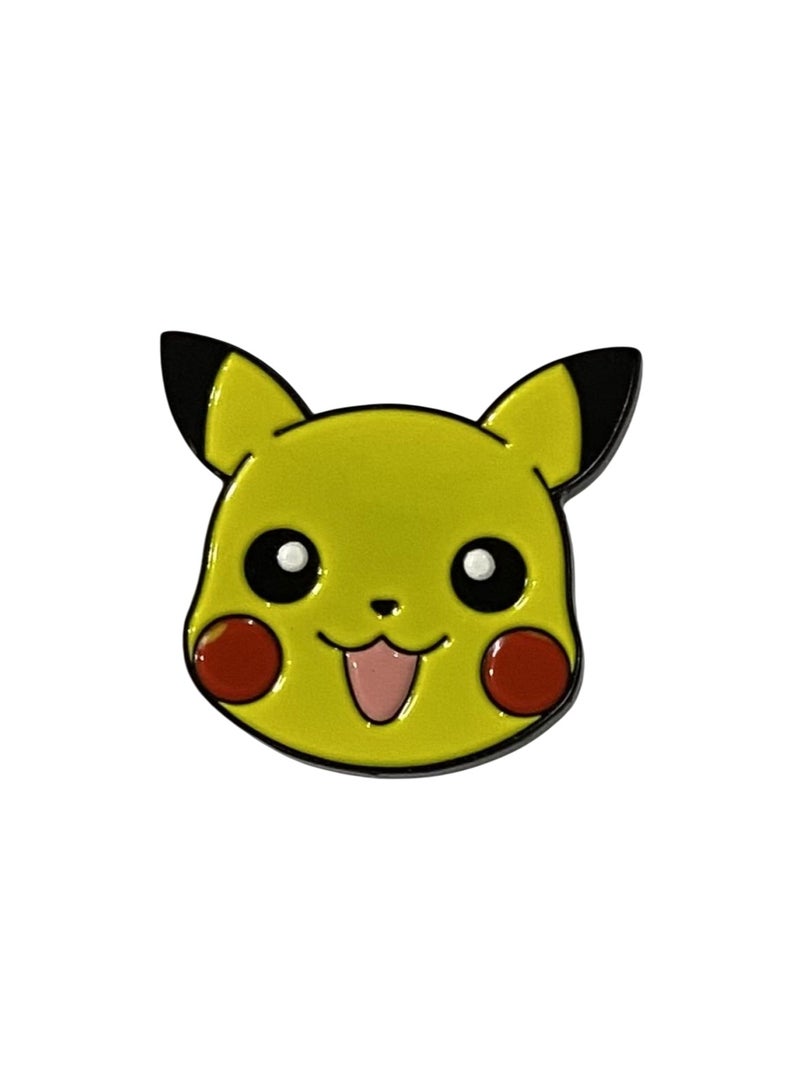 Pikachu character logo stickers from the new Pokemon anime, high quality 3D metal iron mobile phone stickers 