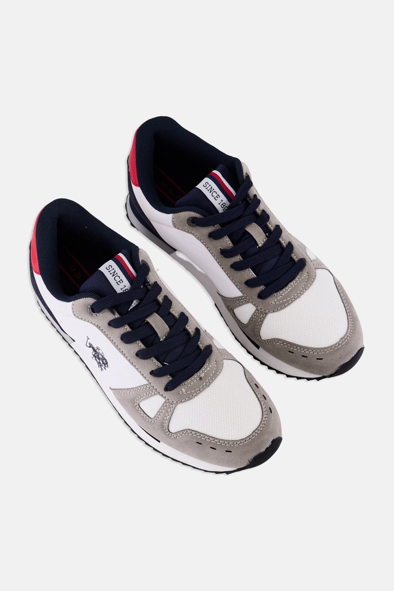 U.S. Polo Assn. Men Lace Up Brand Logo Casual Shoes, Multicolor  - Image 4