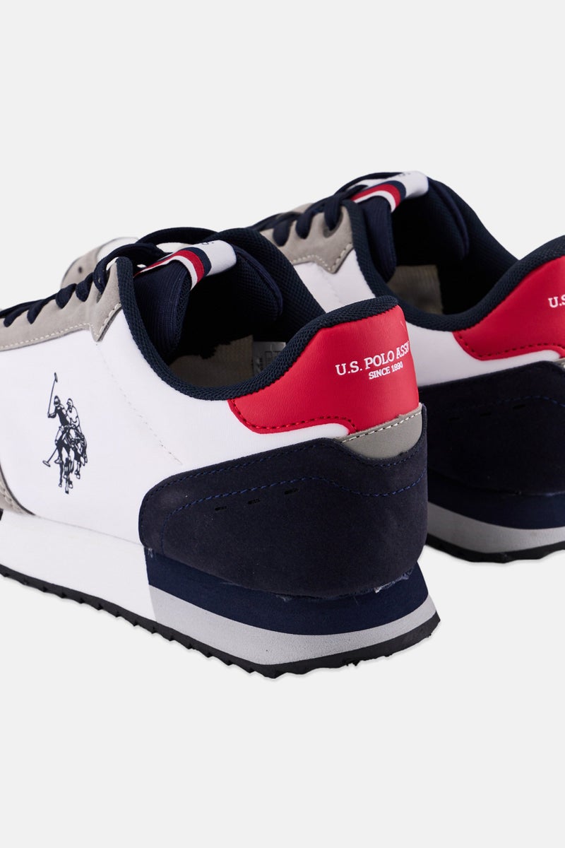U.S. Polo Assn. Men Lace Up Brand Logo Casual Shoes, Multicolor  - Image 3