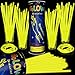 Taikula 200 Pack 8 Glow Sticks Bulk Party Favors Yellow Light Up Sticks with Connectors Neon Glow in the Dark Party Supplies Bracelets for Holiday Birthday Party DecorationYellow - Image 2