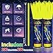 Taikula 200 Pack 8 Glow Sticks Bulk Party Favors Yellow Light Up Sticks with Connectors Neon Glow in the Dark Party Supplies Bracelets for Holiday Birthday Party DecorationYellow - Image 4