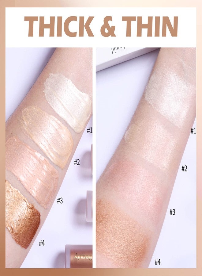 إريندي قلم إضاءة سائل من إيريندي - قلم مكياج برونزر لإضاءة الوجه، لمسة نهائية لامعة طبيعية، كريم إضاءة خفيف الوزن وسهل المزج، خالٍ من القسوة على الحيوانات، 02# ستارلايت - Image 4