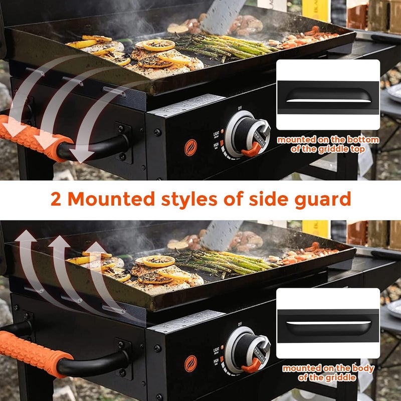 Utheer Wind Screen for Blackstone 22" Griddle, Magnetic Wind Guard for Blackstone Griddle Accessories 22 inch, Fits Griddle with Rear Grease Cup, Hood and Side Shelf, for Blackstone Grill Accessories - Image 3