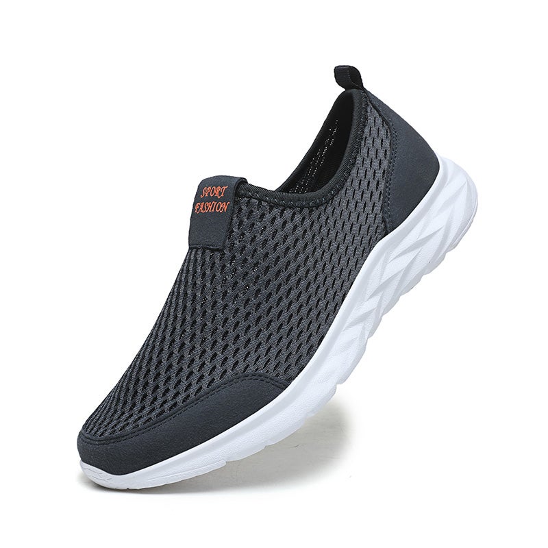 Summer Men'S Shoes Slip-On Mesh Shoes Breathable Boys Casual Sneaker Plus Size Lazy Shoes Broken Size - Image 2