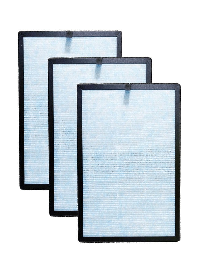 Nispira AP1002 H13 Filter Replacement For Airtok Air Purifier AP1002 3-in-1 Blue True HEPA Activated Carbon Remove Odors Smoke 3 Pack - Image 2