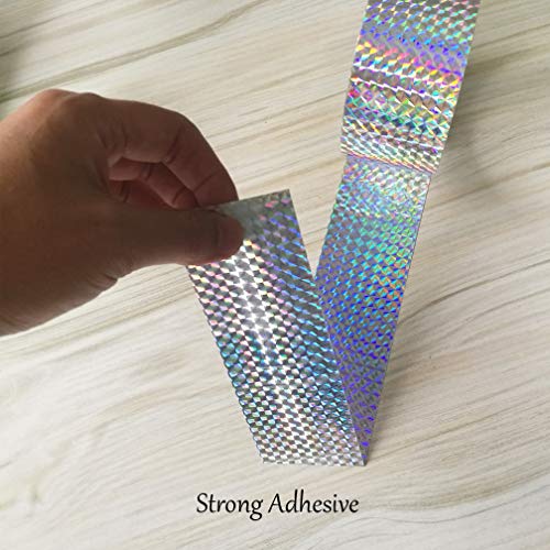 EACILLES Self-Adhesive Holographic Reflective Tape for Craft Project, DIY Art, Home Decoration, Holiday Packing, etc, 2 Inches by 164 Feet - Image 3