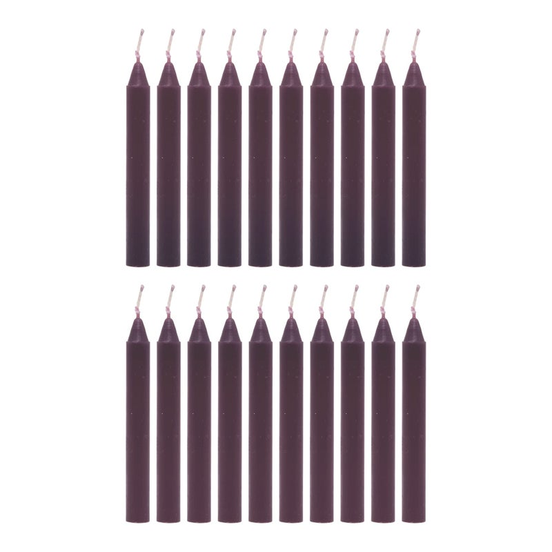 Alternative Imagination Black Chime Candles - 20 Pack of Unscented 4 Inch Mini Taper Candles - Dripless Long Burning Ritual Candles for Meditation, Protection, Banishing Negativity, & Home Decor - Image 5