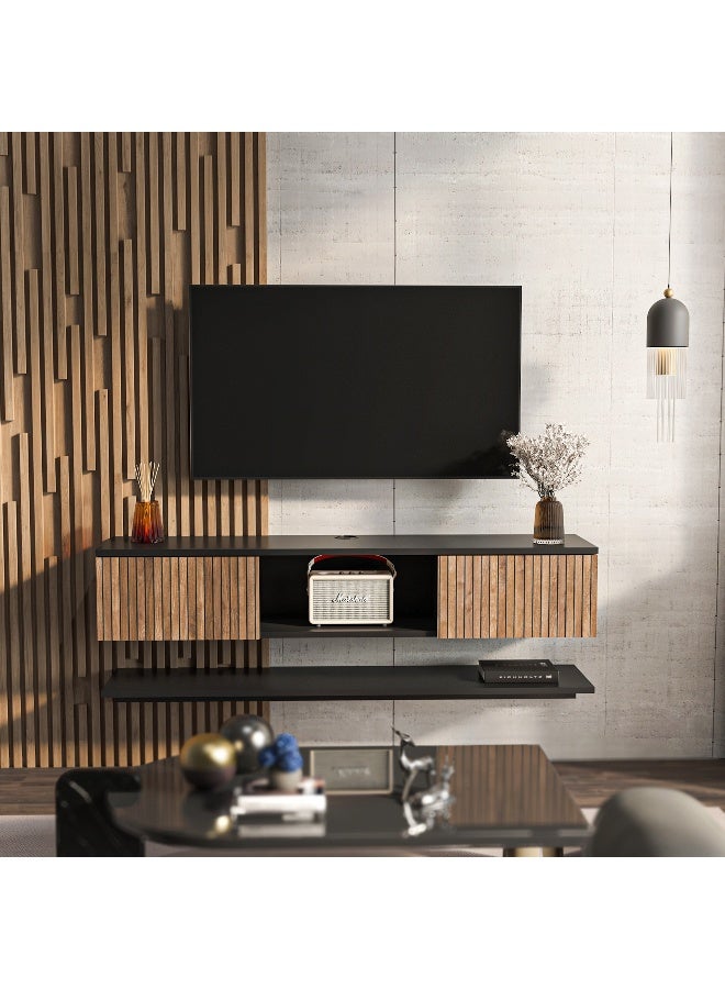 Home Box وحدة تلفاز مودوليكس فادي مع رف حائط - Image 1