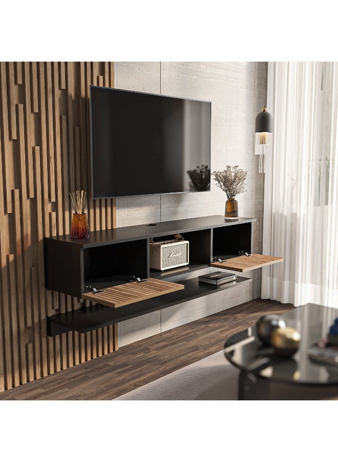 Home Box وحدة تلفاز مودوليكس فادي مع رف حائط - Image 4