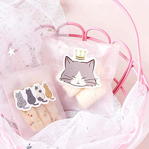 Doraking Small Size Laptop Stickers Decals, 45pcs Doraking Boxed DIY Decoration Super Cute Cats Stickers for Laptop, Planners, Scrapbook, Suitcase, Diary, Notebooks, Album (Cats Diary) - Image 3