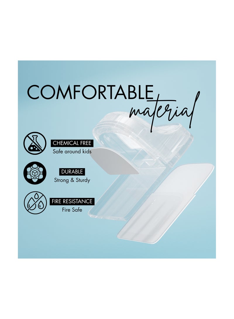 Nurtur Safety - Furniture Anti-tip Wall Holder - Pack of 2 - Transparent - Image 3