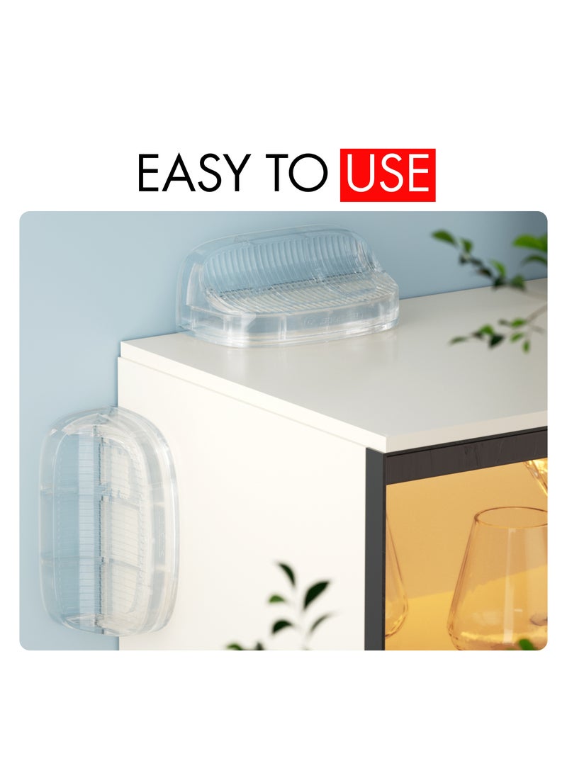 Nurtur Safety - Furniture Anti-tip Wall Holder - Pack of 2 - Transparent - Image 4