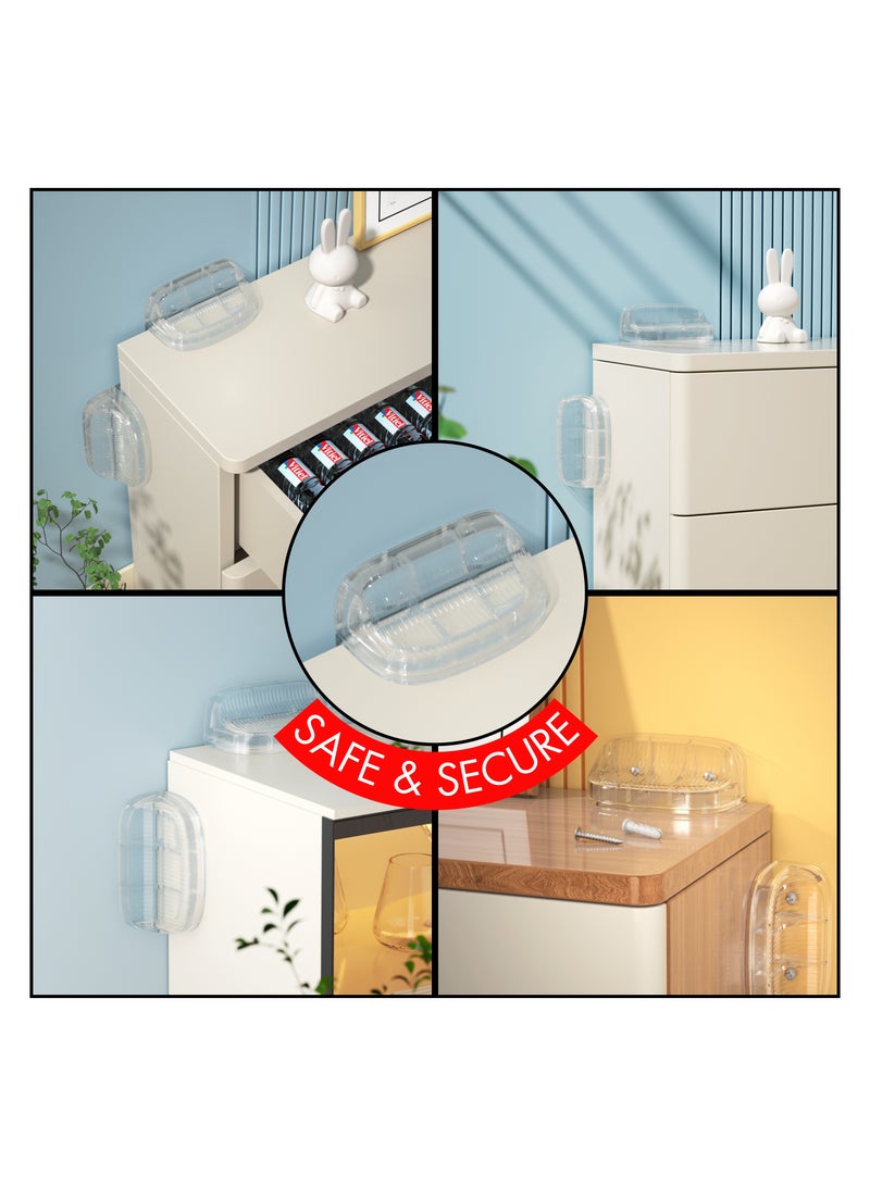 Nurtur Safety - Furniture Anti-tip Wall Holder - Pack of 2 - Transparent - Image 5