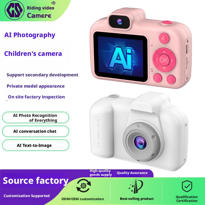 AI Children Camera with AI Learning, Photo & Video, 2.4" IPS Screen - Image 1