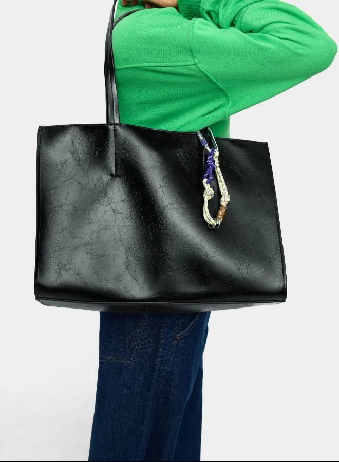 بارفوا حقيبة متسوق مع قلادة