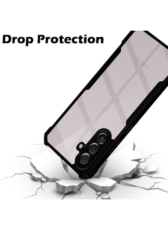 Samsung Galaxy A57 Clear Case Shockproof Premium TPU Black Border 360 Degree Impact Resistant Camera Protection non-Yellowing Transparent Cover Designed For Samsung Galaxy A57 - Image 2