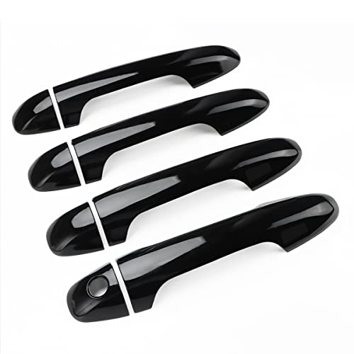 DLOVEG Exterior Door Handle Cover Compatible for 2016-2020 2021 2022 2023 Toyota Tacoma Accessories Door Handle Protectors for Tacoma (Without Smart Key Holes, Gloosy Black) - Image 1