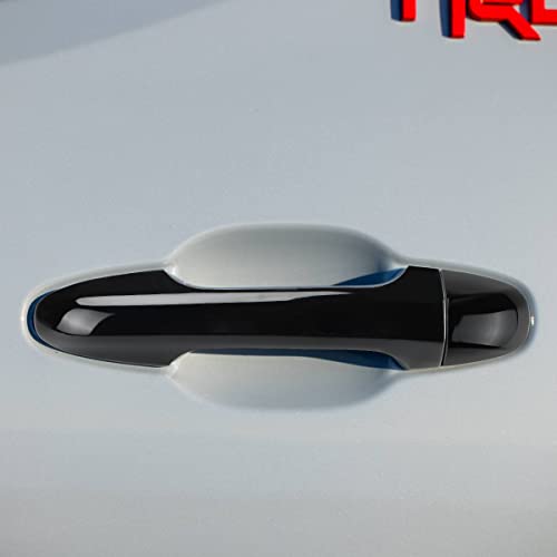 DLOVEG Exterior Door Handle Cover Compatible for 2016-2020 2021 2022 2023 Toyota Tacoma Accessories Door Handle Protectors for Tacoma (Without Smart Key Holes, Gloosy Black) - Image 3