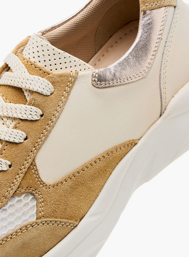Paprika Colourblock Sneakers with Lace-Up Closure