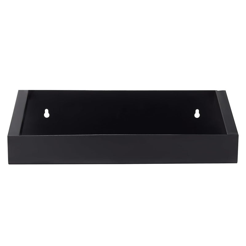 TechSrmaji Combo Black Metal Wall Mounted Shelf for Kitchen & Bathroom | Heavy Duty Multipurpose Storage Rack | Space Saving Wall Shelf Organizer for Home, Bedroom, Living Room & Office (Pack of 2) - Image 5