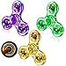 Figrol Fidget Toys 3 PackLight Up Fidget Spinner for Kids Adults Stress Relief Calm DownSensory Toys for Kids with Autism ADHD ToysGreenPurpleOrange - Image 2
