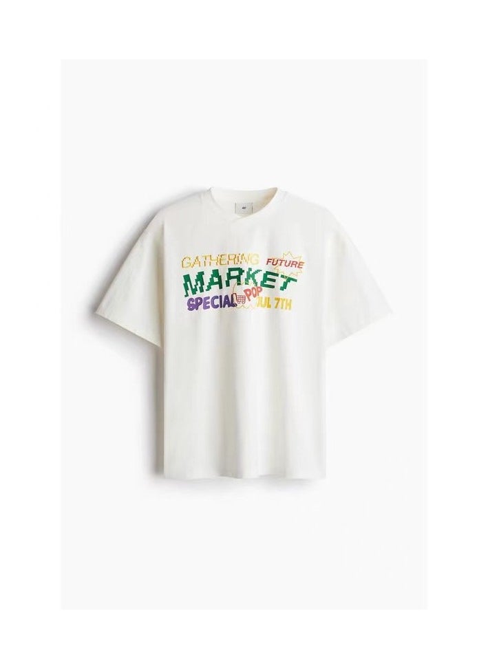 H and M - New HM Casual Loose Cotton Short Sleeved Shirt - Image 1
