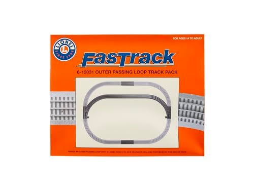 Lionel FasTrack Electric O Gauge Outer Passing Loop Addon Pack Black - Image 1