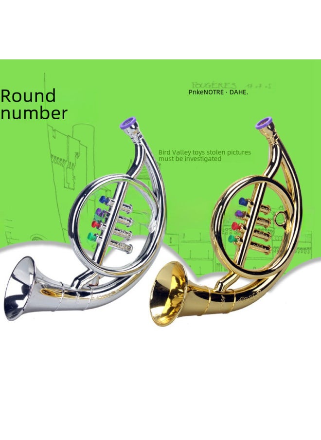 null - Other Simulation Model Toys - Realistic Dinosaur Toys Movable Joints For Kids' Playtime Fun-Color:Tritone Trumpet-Silver - Image 1