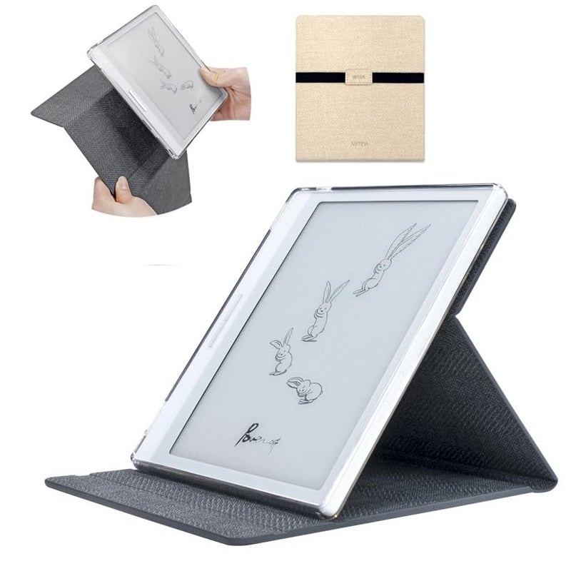 MITER 2in1 Case for Onyx Boox PageGo Color 7 Go Color 7 Gen IIGo 7 Leaf 3 3C Magnetic Detachable Kickstand Flip Cover and Inner TPU Jelly Case Oatmeal - Image 1