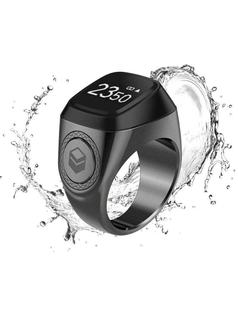 iQIBLA Smart Tasbih Zikr Metal Ring 22MM Space Grey  - Image 2