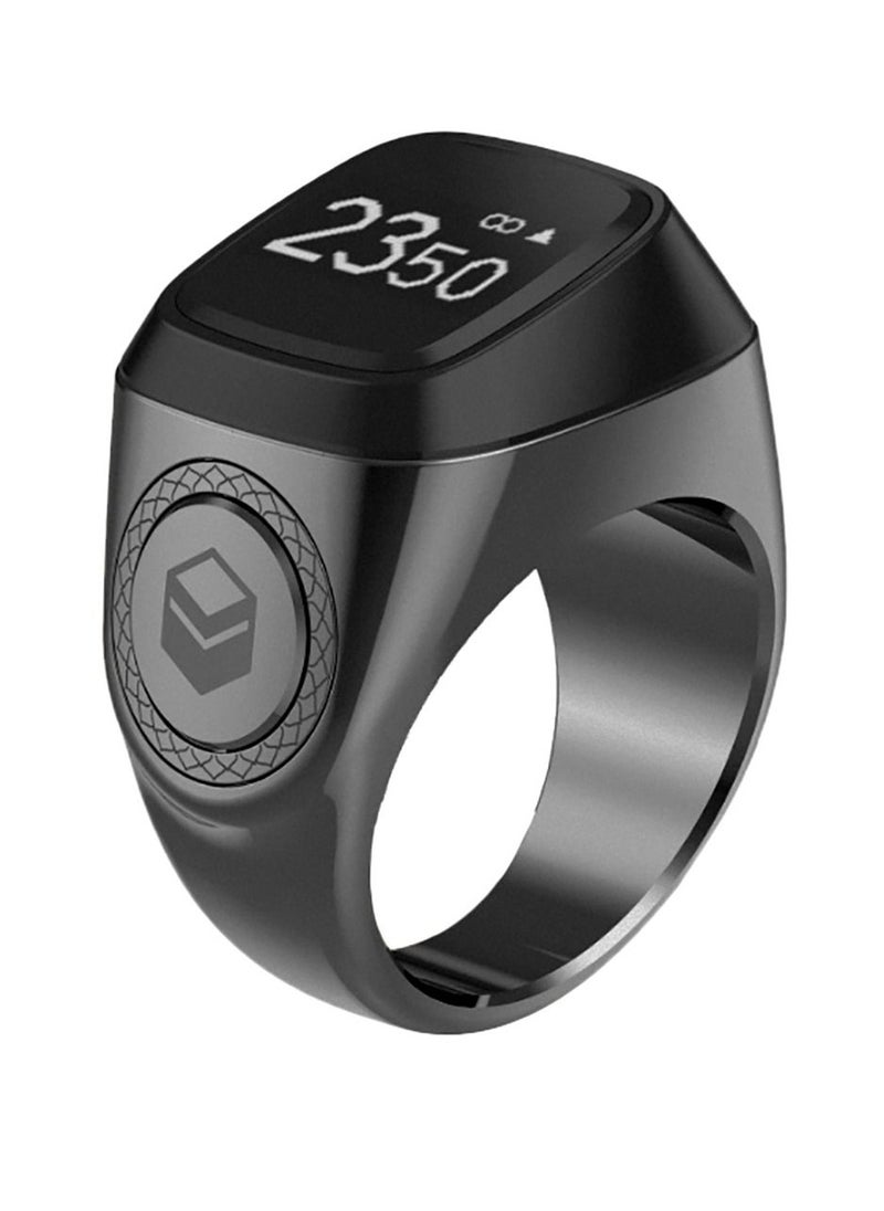 iQIBLA Smart Tasbih Zikr Metal Ring 22MM Space Grey  - Image 1