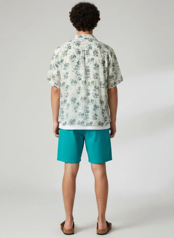 ترولوم Men Classic Floral Printed Casual Shirt