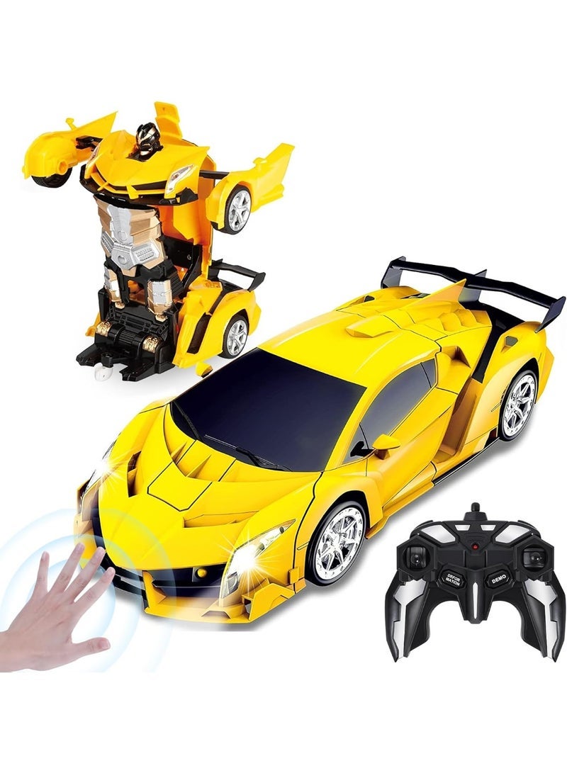JAJEEK 2-in-1 Remote Control Car for Kids | Transforming RC Vehicle Toy | Robot Car Toy for Boys & Girls Ages 3-12 | Interactive Deformation RC Car | Fun Driving & Racing Toy - Image 1