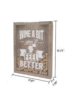 Fosinz Wine Cork Holder Decor Gifts Shadow Box Wine Sign For Wine Lovers Accessories Display Storage Decorative Container  - Image 3