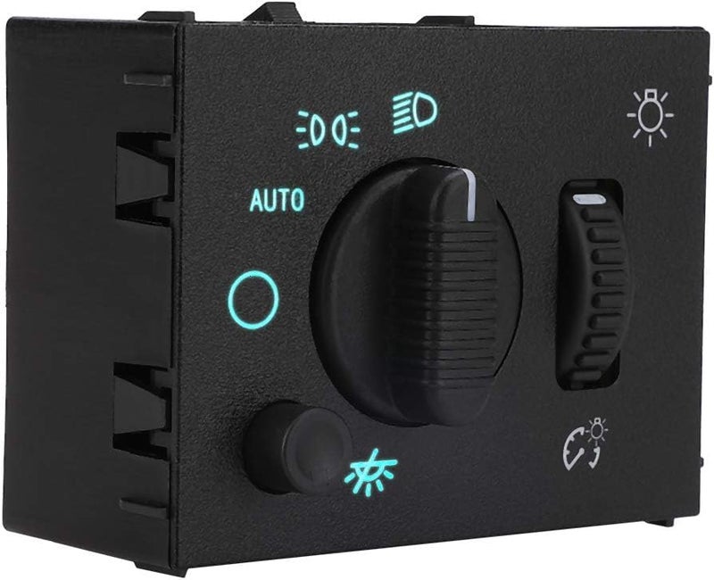 SWITCHDOCTOR Headlight Dimmer Switch for 2003-2007 Chevrolet Silverado, Sierra, Hummer H2, 2003-2006 Suburban, Tahoe, Avalanche, Yukon, Escalade (Green Light) - Image 1