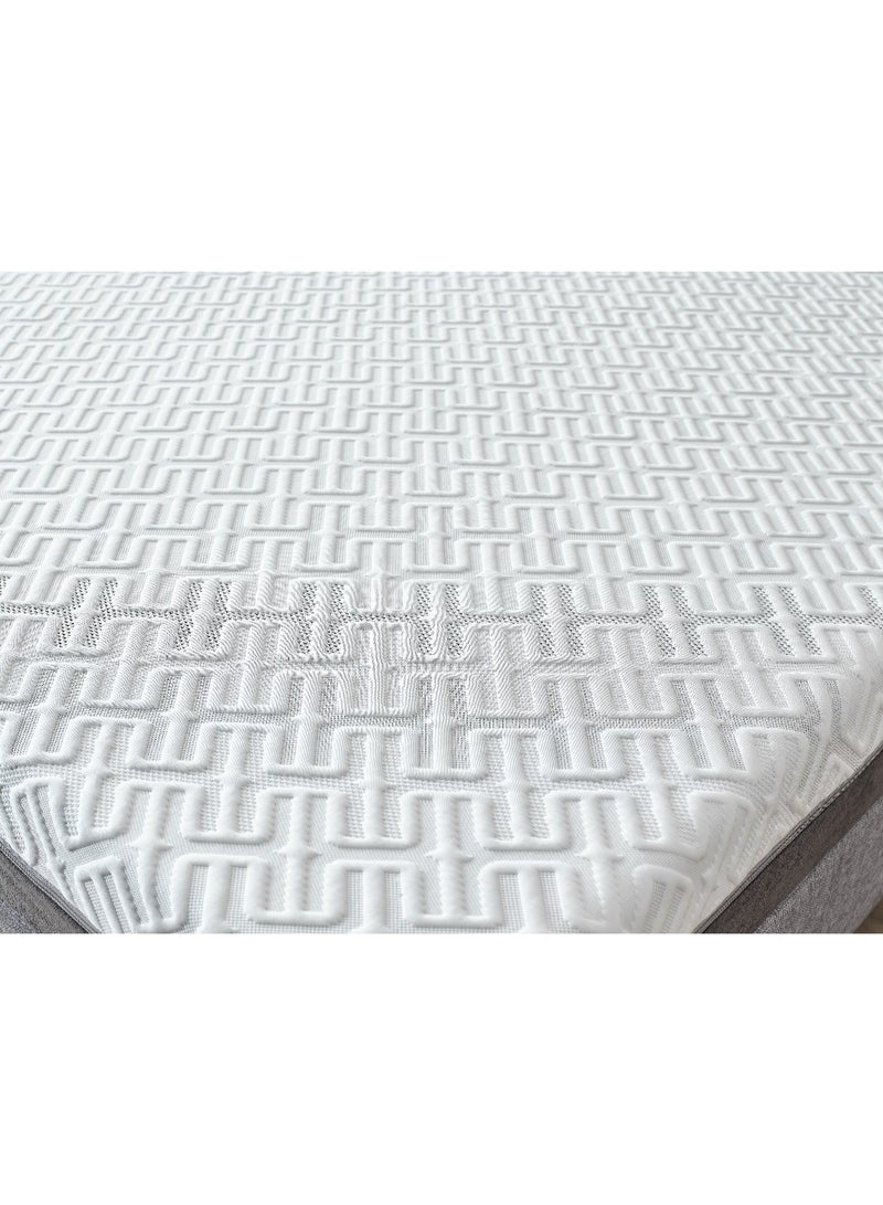 أمسى مرتبة ميركوري ميموري فوم هايبرد الفاخرة - ارتفاع 21 سم، سوست منفصلة ودعم فيسكو فوم، دعم طبي للعمود الفقري، تقليل حركة الشريك، تهوية داخلية، نوم هادئ ومريح - Image 4