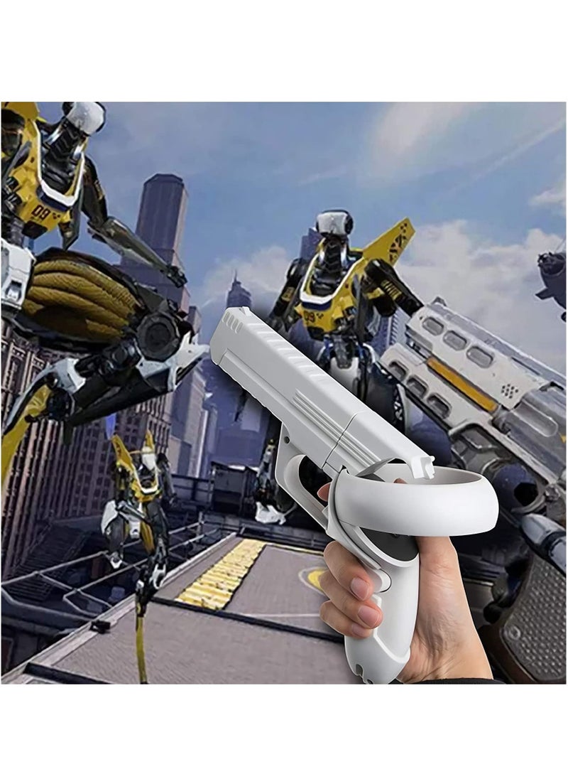 Generic - VR Gamepad Compatible with Meta/Oculus Quest 2 Controllers, Grips Accessories VR Gamepad Handle Enhanced FPS Gaming Shooting Experience with Quest 2 Controller, Immersion enhanced interaction. - Image 1