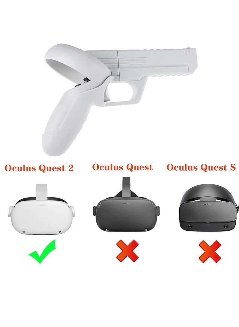 Generic - VR Gamepad Compatible with Meta/Oculus Quest 2 Controllers, Grips Accessories VR Gamepad Handle Enhanced FPS Gaming Shooting Experience with Quest 2 Controller, Immersion enhanced interaction. - Image 1
