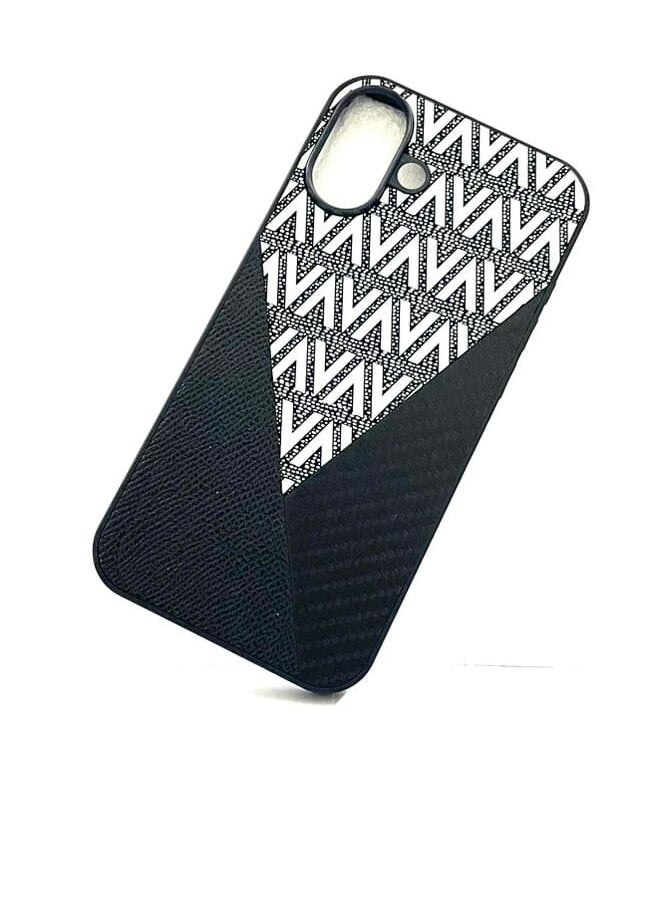 General Protective back Cover For Apple iPhone 16 Black/White 