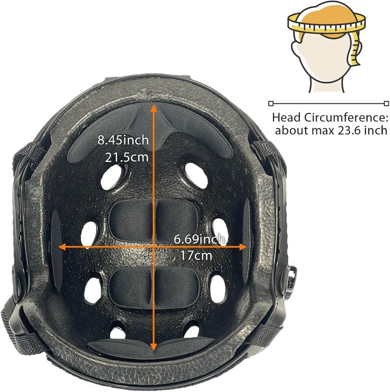ATAIRSOFT PJ Type Tactical Multifunctional Fast Helmet with Visor Goggles Version DE - Image 2