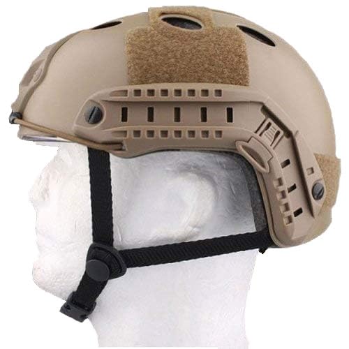 ATAIRSOFT PJ Type Tactical Multifunctional Fast Helmet with Visor Goggles Version DE - Image 5