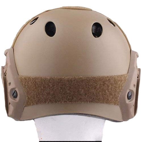 ATAIRSOFT PJ Type Tactical Multifunctional Fast Helmet with Visor Goggles Version DE - Image 4