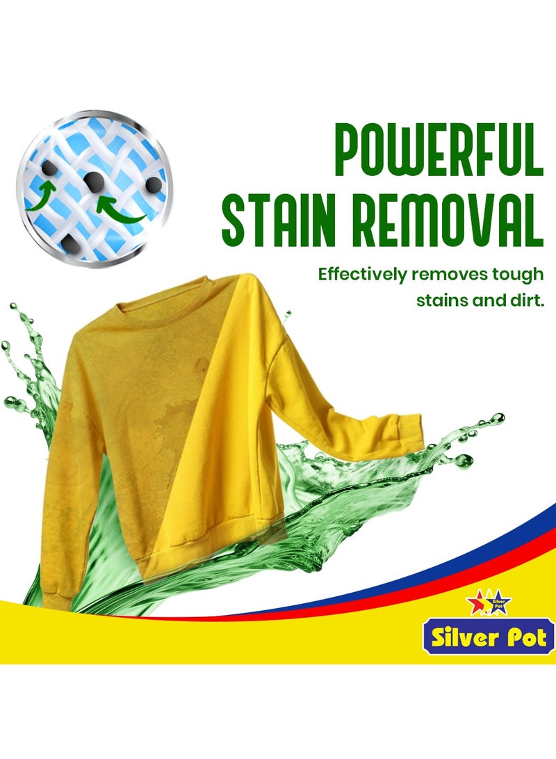 Silver Pot Green Liquid Laundry Detergent – 2 Litres, Powerful Deep Clean Formula, Fresh Scent, Suitable for All Washers - Image 4