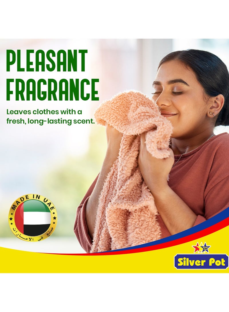 Silver Pot Green Liquid Laundry Detergent – 2 Litres, Powerful Deep Clean Formula, Fresh Scent, Suitable for All Washers - Image 3